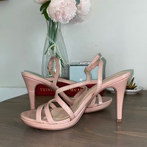 CityClassified Mauve Sandal Heels